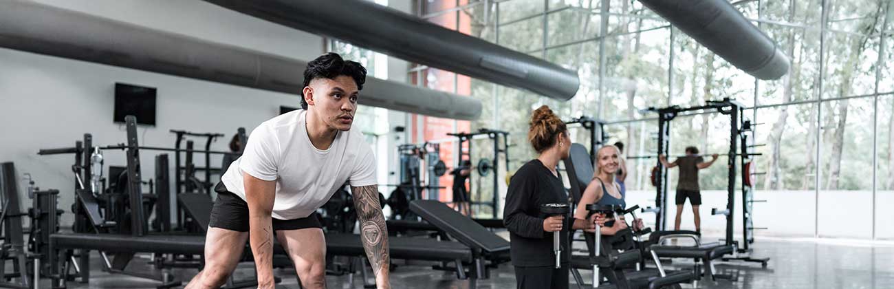 Members in the gym